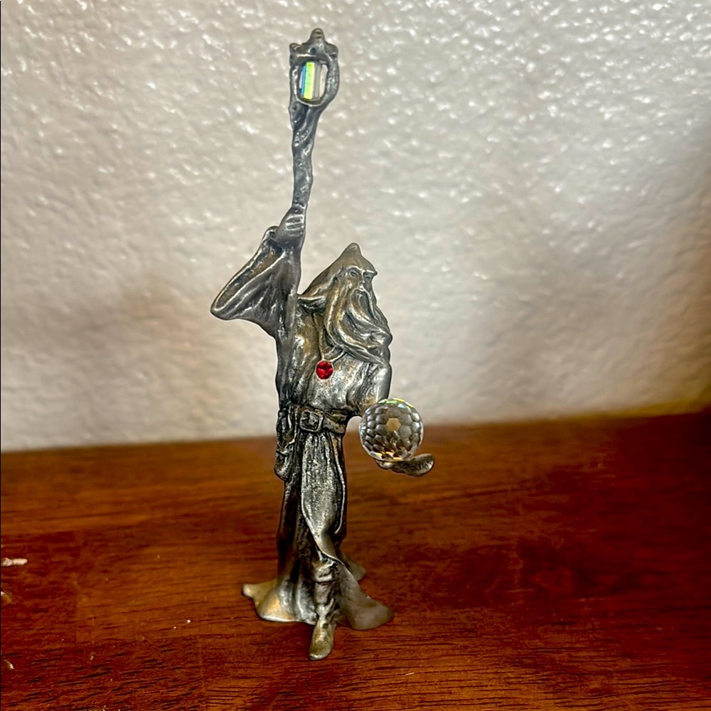 Vintage Pewter 4 1/2” Wizard